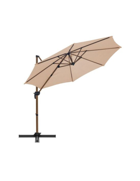 Umbrela gradina/terasa, cu articulatie, bej, 300 cm, Roma