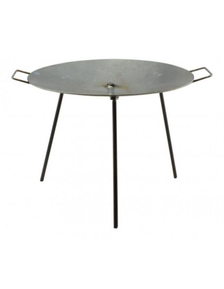 Disc pentru gratar, metalic, cu picioare si agatator, 40.5x32 cm, Perfect Home 