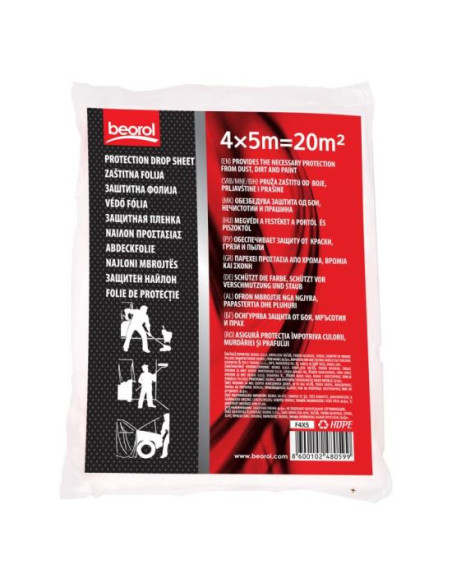 Folie acoperire/protectie, 20 mp, 6 microni, BEOROL