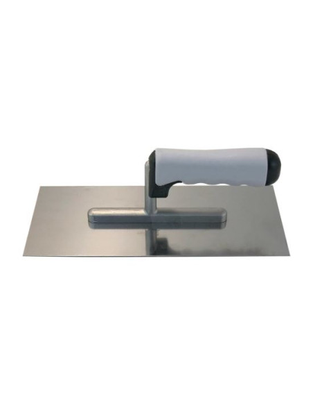Gletiera inox, maner soft, gri, 13x27 cm
