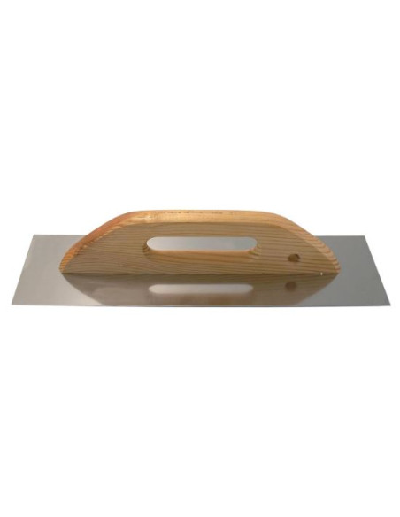 Gletiera inox, maner de lemn lung, 13x48 cm