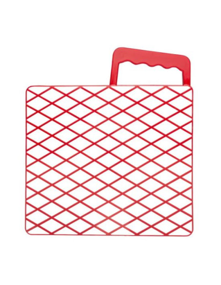 Gratar plastic, Beorol, 25.5x23 cm, Rosu