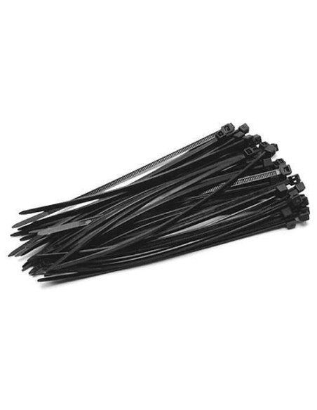Coliere (fasete) plastic negru 7.2x300 mm, set 100 buc, Beorol