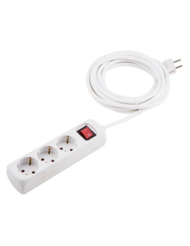 Prelungitor electric 3 m, 3 prize cu intrerupator, BEOROL