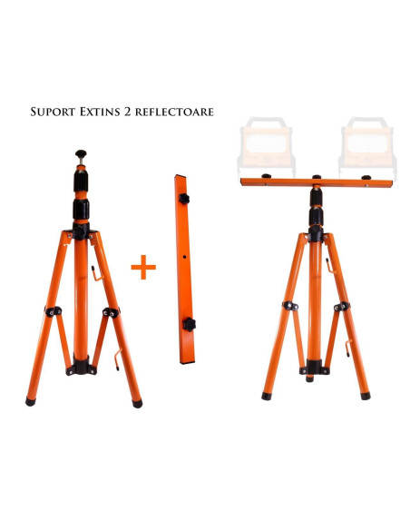 Trepied telescopic pentru incalzitoare cu infrarosu/reflectoare, 152 cm, RICHMANN EXCLUSIVE