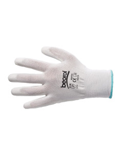Manusi pentru lucru din poliuretan, BUNTER alb-L, BEOROL 2