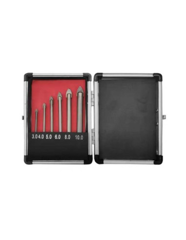 Burghie pentru sticla si ceramica, set 6 buc, 3-10 mm, Strend Pro