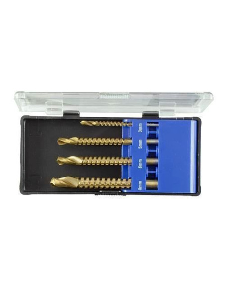 Set 4 burghie tip freza, 3-8 mm, Strend Pro