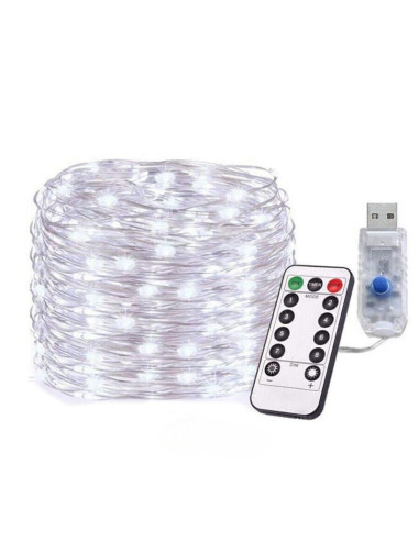 Instalatie de Craciun cu telecomanda, Perdea de lumini, 3 x 3 m, 300 LED-uri, Alb Rece