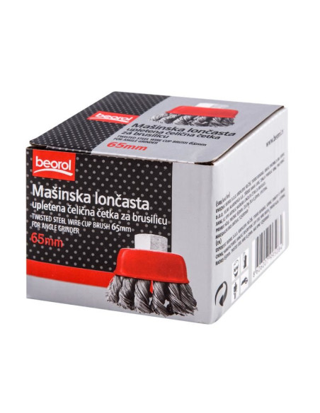 Perie sarma, tip cupa, cu toroane, M14, 65 mm, Beorol