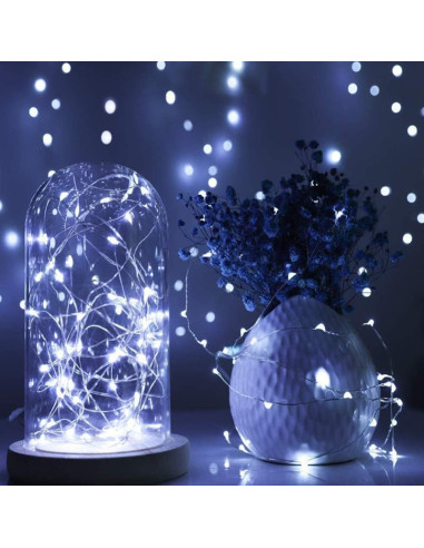 Instalatie luminoasa de Craciun cu Telecomanda si Temporizator, 300 LED-uri, Alimentare USB, 8 Moduri de Iluminare, Rezistenta l