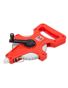 Ruleta banda fibra, 20 m, cu maner, Beorol