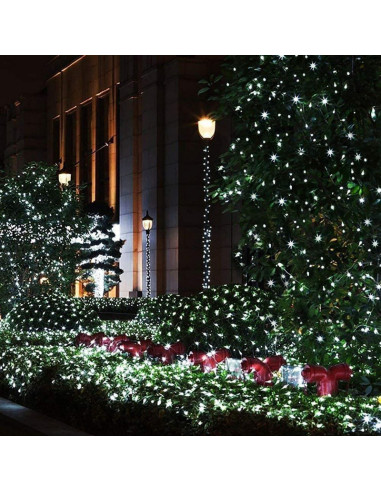 Instalatie luminoasa de Craciun cu Telecomanda si Temporizator, 300 LED-uri, Alimentare USB, 8 Moduri de Iluminare, Rezistenta l