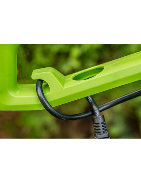 Motocoasa, trimmer, pentru tuns iarba, electric, cu 2 roti, 550 W, 32 cm, Verto