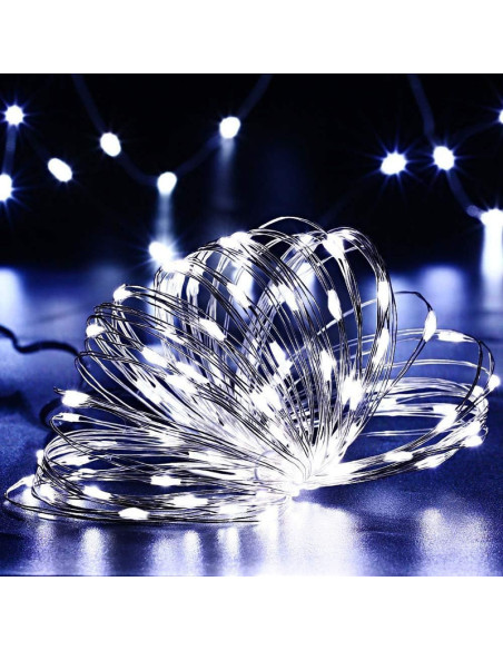 Instalatie luminoasa de Craciun cu Telecomanda si Temporizator, 300 LED-uri, Alimentare USB, 8 Moduri de Iluminare, Rezistenta l