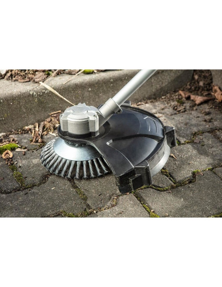 Perie sarma, tip cupa, cu toroane, pentru motocoasa/trimmer, otel, 200x25.4 mm, Graphite