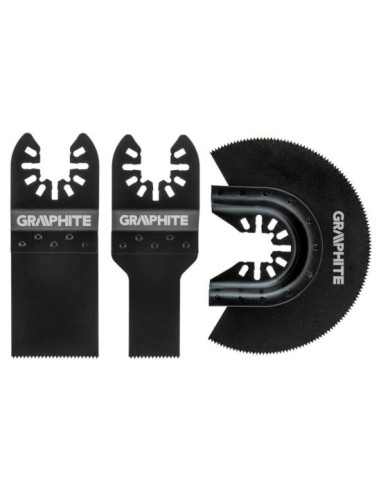 Panza/lama fierastrau, pentru multifunctional, cu carbura tungsten, pentru lemn, 3 buc, Graphite