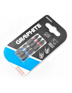 Varfuri, biti, de impact, set 6 buc, PH1, PH2, PH3, PZ1, PZ2, PZ3, 25 mm, Graphite 2