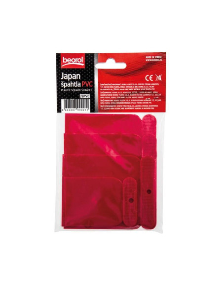Spaclu patrat plastic, set 4 bucati, BEOROL