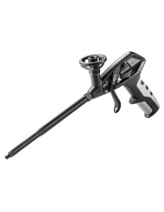 Pistol aplicat spuma, teflonat, aluminiu, maner bimaterial, negru, NEO