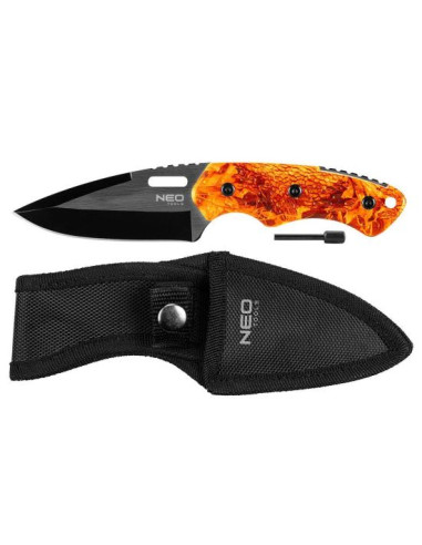 Cutit tactic, cu teaca si amnar, model Survival, 20 cm, NEO