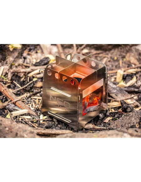 Cuptor pentru camping, cu husa, model Survival, inox, 11.5/12.8x16 cm, NEO