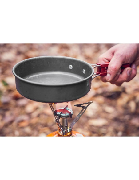 Oala si tigaie turistica, camping, aluminiu, cu accesorii, set 8 piese, NEO 