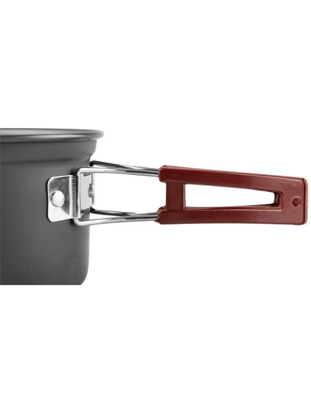 Oala si tigaie turistica, camping, aluminiu, cu accesorii, set 8 piese, NEO 