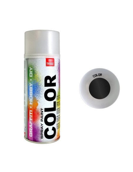 Vopsea spray acrilic negru lucios 400ml