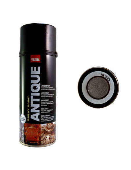 Vopsea spray acrilic foarte groasa cu efect antic gri inchis, Antique Old Iron Ferro Antico 400ml