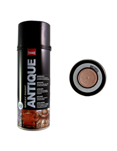 Vopsea spray acrilic foarte groasa cu efect antic rosiatic, Antique Red Rosso 400ml