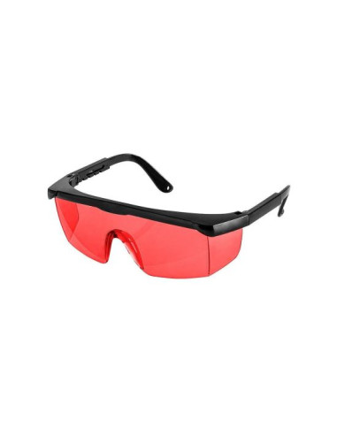 Ochelari de protectie pentru nivele laser, plastic, rosu, NEO