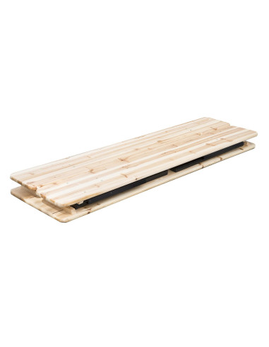 Set mobilier gradina/terasa, pliabil, 1 masa, 2 banci, 175 cm, Dortmund