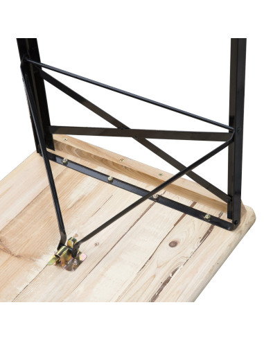 Set mobilier gradina/terasa, pliabil, 1 masa, 2 banci, 200 cm, Dortmund