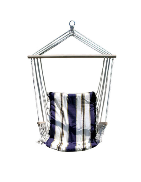 Hamac tip scaun, albastru, max 150 kg, 100x50 cm, Craig