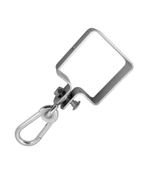 Carabina pentru leagan, cu sistem de prindere patrat, 90x90 mm