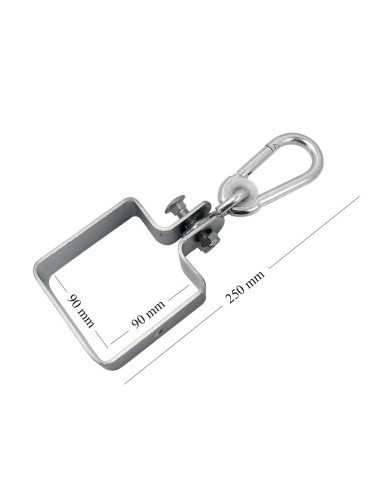 Carabina pentru leagan, cu sistem de prindere patrat, 90x90 mm