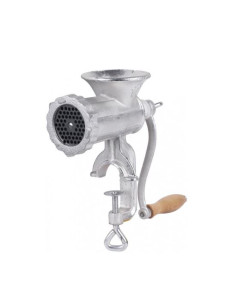 Masina tocat carne, fonta, maner lemn, 27x10x24 cm, marime 8, Magic Home