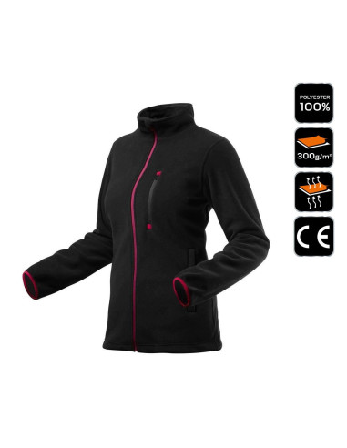 Geaca din lana polara pentru femei, model Woman Line, negru, marimea XL/42, NEO