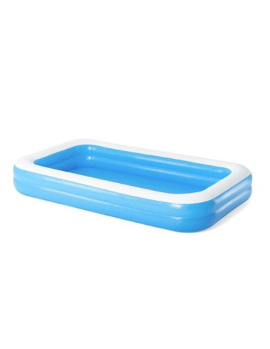 Piscina gonflabila pentru copii, dreptunghiulara, albastru, 305x183x46 cm, Bestway Family