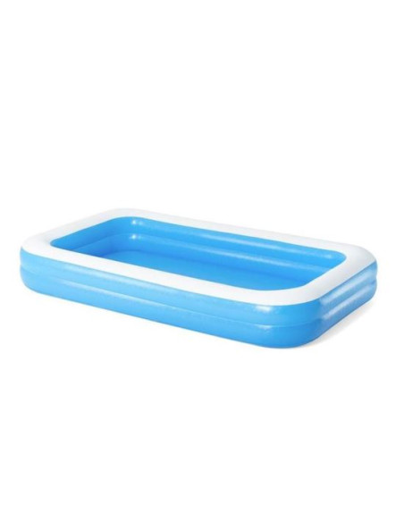 Piscina gonflabila pentru copii, dreptunghiulara, albastru, 305x183x46 cm, Bestway Family