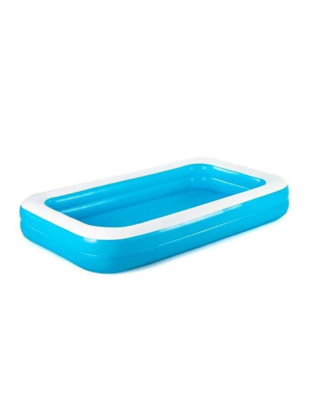 Piscina gonflabila pentru copii, dreptunghiulara, albastru, 305x183x46 cm, Bestway Family