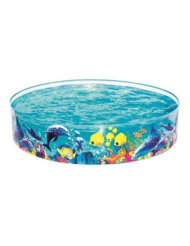 Piscina PVC pentru copii, rotunda, transparenta, 183x38 cm, Bestway Odyssey