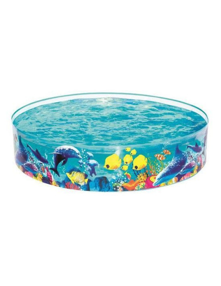 Piscina PVC pentru copii, rotunda, transparenta, 183x38 cm, Bestway Odyssey