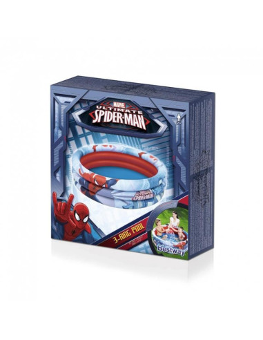 Piscina gonflabila pentru copii, rotunda, 122x30 cm, Bestway Spider-Man