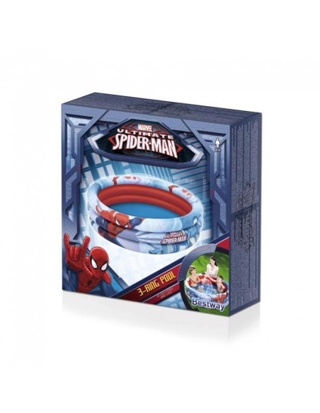 Piscina gonflabila pentru copii, rotunda, 122x30 cm, Bestway Spider-Man