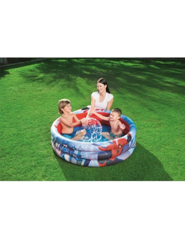 Piscina gonflabila pentru copii, rotunda, 122x30 cm, Bestway Spider-Man