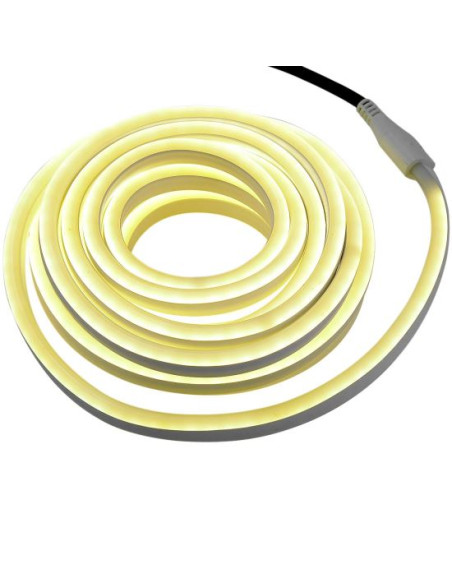 Furtun luminos, alb cald, interior-exterior, IP44, 600 LED, 5 m