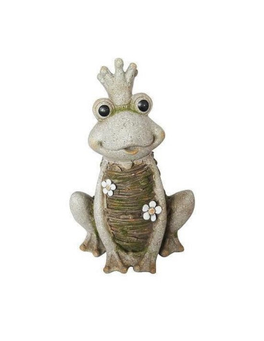 Decoratiune gradina, ceramica, broasca regina, 28.5x23x43 cm