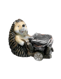 Decoratiune gradina, ceramica, arici cu cos, 37.5x21x27 cm 